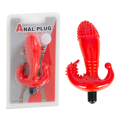 ANAL PLUG VİBRATÖR - 392-red